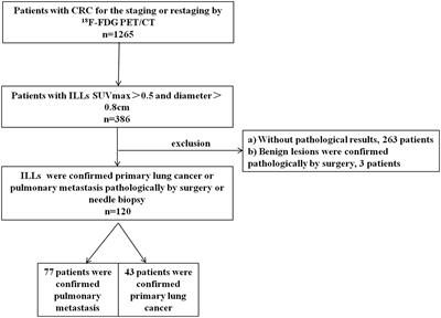 A novel diagnostic model for differentiation of lung metastasis from primary lung cancer in patients with colorectal cancer